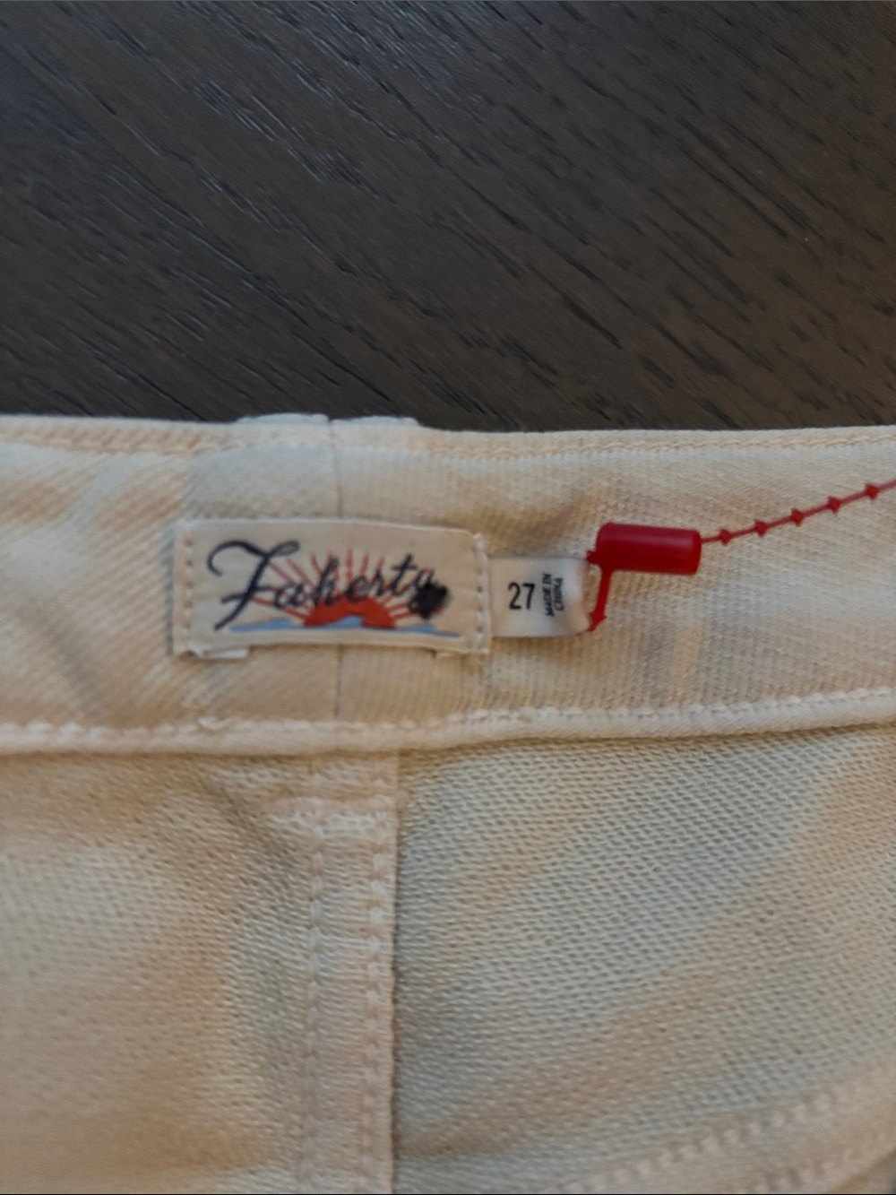 FAHERTY women’s khaki jeans size 27 - Picture 3 of 3
